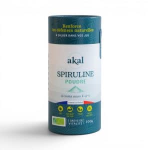 Fleur de Spiru Bio Poudre Akal 100g — spiruline normande séchée