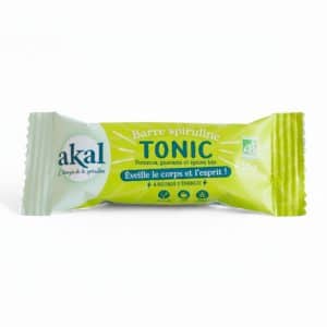 Akal Spirulina Bar 35g — organic spirulina, guarana, acerola, apple and organic spices, 4 to 5 hours of natural energy, the nomadic joker for your gym bag and handbag, raw low-temperature production