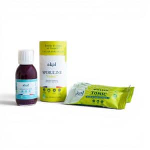 Pack Sportif contenant une phycocyanine, une potion Spiruline Tonic et 5 barres Tonic.