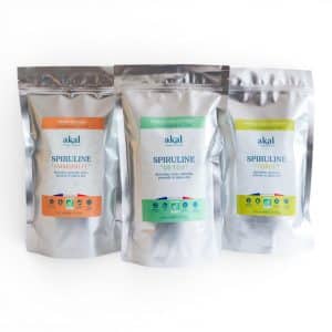 Nos 3 potions à base de spiruline dans leurs formats 500G